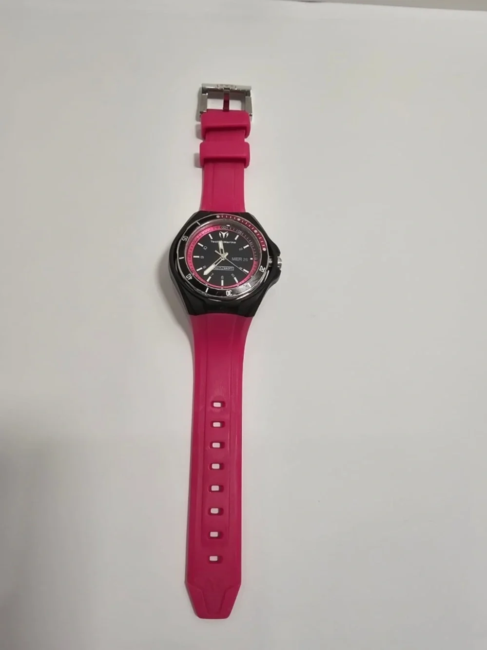 Authentic TechnoMarine Cruise 110013 Watch - Includes Pink & Black Straps + Box